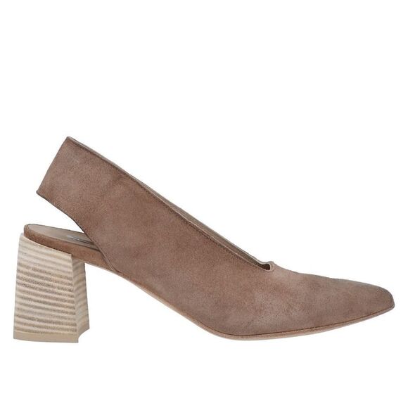 Marsell Brown Suede Block Heel Shoes - Picture 2 of 16